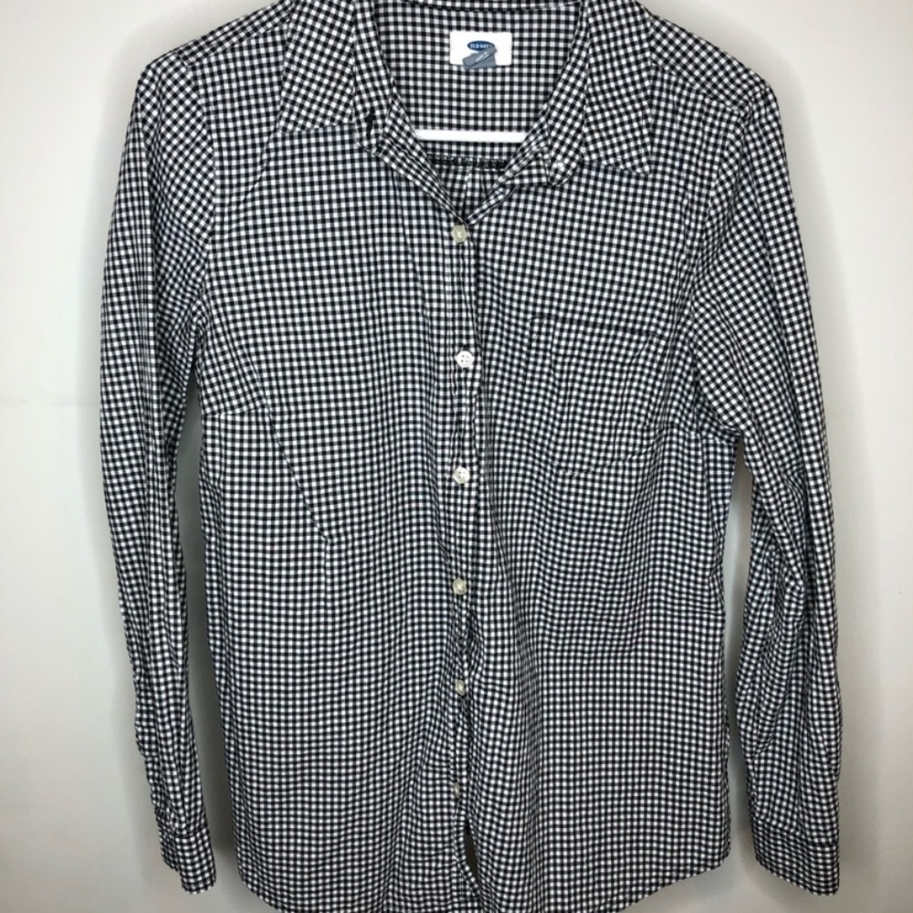 Old Navy gingham button up